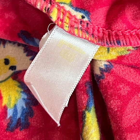 Patterned Leggings Parrot Print Bright Pink Casual Comfy Softcore Size XS - Picture 6 of 6